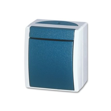 2CKA001085A1637 Переключатель 1-клавишный, IP44, для открытого монтажа, серия ocean, цвет серый/сине-зелёный 2CKA001085A1637 Переключатель 1-клавишный, IP44, для открытого монтажа, серия ocean, цвет серый/сине-зелёный
