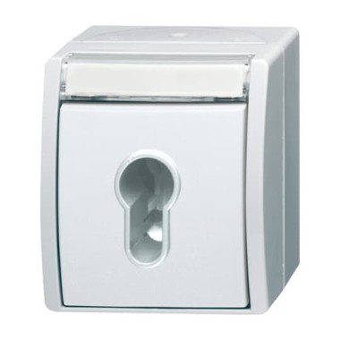 2CKA001101A0925 Выключатель жалюзи с ключом (для замка) 1-полюсный, IP44, серия ocean, цвет альпийский белый