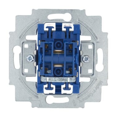 2CKA001413A0509 Механизм 2-клавишной кнопки с 2-мя раздельными цепями (нормально-открытый контакт), 10А 250В, серия Future/Axcent/Carat/Династия/Allwetter/Busch-Duro/Reflex SI