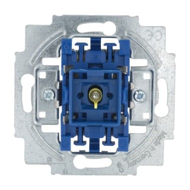 2CKA001413A1106 Механизм 1-клавишной, 1-полюсной кнопки (нормально-открытый контакт), с N-клеммой, с подсветкой, 10А 250В, серия Future/Axcent/Carat/Династия/Allwetter/Busch-Duro/Reflex SI