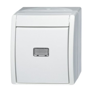 2CKA001484A0377 Кнопка 1-клавишная, 1-полюсная, с N-клеммой, IP44, для открытого монтажа, серия ocean, цвет альпийский белый 2CKA001484A0377 Кнопка 1-клавишная, 1-полюсная, с N-клеммой, IP44, для открытого монтажа, серия ocean, цвет альпийский белый