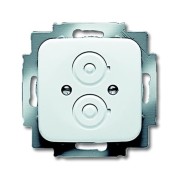 2CKA001710A1076 Накладка с суппортом для разъемов BNC и TNC, серия Reflex SI, цвет альпийский белый