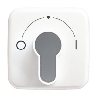 2CKA001710A1456 Плата центральная (накладка) с поворотной ручкой, с маркировкой для механизма выключателя жалюзи с зам. 2712/2713 U и 2722/2723 U, серия Reflex SI, цвет альпийский белый