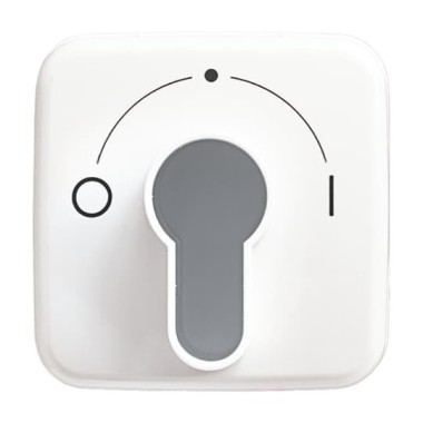 2CKA001710A1456 Плата центральная (накладка) с поворотной ручкой, с маркировкой для механизма выключателя жалюзи с зам. 2712/2713 U и 2722/2723 U, серия Reflex SI, цвет альпийский белый