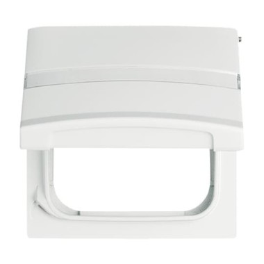 2CKA001710A1878 Плата промежуточная с крышкой для центральных плат серий Busch-Duro 2000 SI и Reflex SI, с полем для надписи, IP44, серия Allwetter 44, цвет альпийский белый