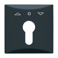 2CKA001710A1894 Плата центральная (накладка) с поворотной ручкой, с маркировкой для механизма выключателя жалюзи с зам. 2712/2713 U и 2722/2723 U, IP44, серия Allwetter 44, цвет антрацит