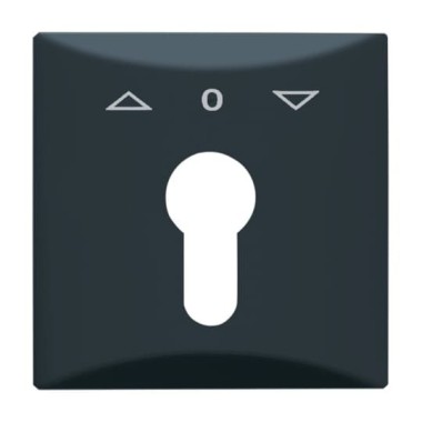 2CKA001710A1894 Плата центральная (накладка) с поворотной ручкой, с маркировкой для механизма выключателя жалюзи с зам. 2712/2713 U и 2722/2723 U, IP44, серия Allwetter 44, цвет антрацит