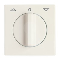 2CKA001710A2223 Плата центральная (накладка) с поворотной ручкой, с маркировкой для механизма выключателя жалюзи 2712/2713 U и 2722/2723 U, IP44, серия Allwetter 44, цвет слоновая кость