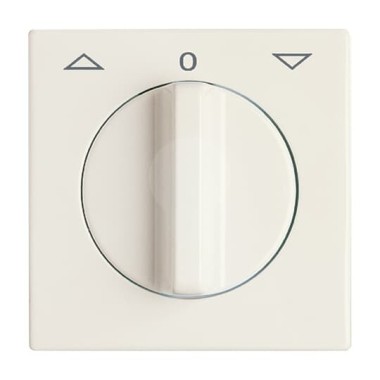 2CKA001710A2223 Плата центральная (накладка) с поворотной ручкой, с маркировкой для механизма выключателя жалюзи 2712/2713 U и 2722/2723 U, IP44, серия Allwetter 44, цвет слоновая кость