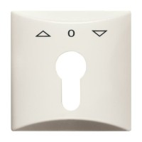 2CKA001710A2231 Плата центральная (накладка) с поворотной ручкой, с маркировкой для механизма выключателя жалюзи с зам. 2712/2713 U и 2722/2723 U, IP44, серия Allwetter 44, цвет слоновая кость