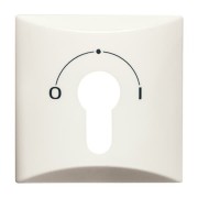 2CKA001710A2249 Плата центральная (накладка) с поворотной ручкой, с маркировкой для механизма выключателя с зам. 2733 USL-101, IP44, серия Allwetter 44, цвет слоновая кость