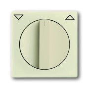 2CKA001710A3154 Плата центральная с поворотной ручкой, с маркировкой, для механизма выключателя жалюзи 2712/2713 U и 2722/2723 U, серия Future/Axcent/Carat/Династия, цвет слоновая кость