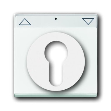 2CKA001710A3175 Плата центральная (накладка) для механизма выключателя жалюзи с зам. 2712/2713 USL-101, 2722/2723 USL-101 и 2733 USL-101, с полем дл надписи, серия Future/Axcent/Carat/Династия, цвет альпийский белый