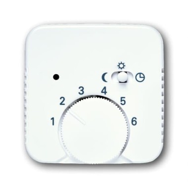 2CKA001710A3556 Плата центральная (накладка) для механизма терморегулятора  1095 U/UF, 1096 U, серия Reflex SI/SI linear, альпийский белый