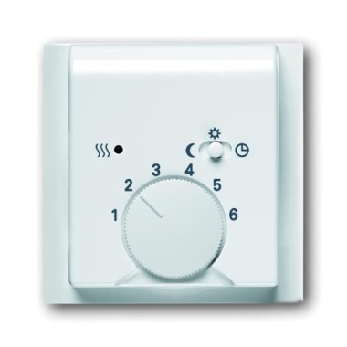 2CKA001710A3577 Плата центральная (накладка) для механизма терморегулятора  1095 U, 1096 U, серия impuls, цвет альпийский белый