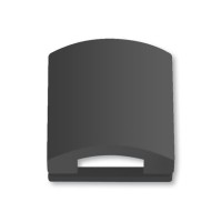 2CKA001710A3618 Плата центральная (промежуточное кольцо) с откидной крышкой для 50x50 мм телекоммуникационных вставок/механизмов AMP, Brand-Rex, Rutenbeck, BTR, Telegartner, серия Future/Axcent/Carat/Династия цвет антрацит