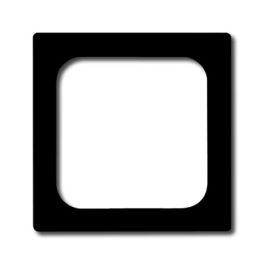 2CKA001710A3628 Плата центральная (промежуточное кольцо) для 50x50 мм телекоммуникационных вставок/механизмов AMP, Brand-Rex, Rutenbeck, BTR, Telegartner, серия антрацитFuture/Axcent/Carat/Династия, цвет антрацит