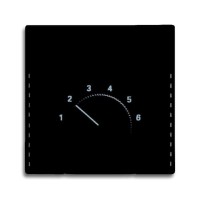 2CKA001710A3629 Плата центральная (накладка) для механизма терморегулятора 1094 U, 1097 U, серия Future/Axcent/Carat/Династия, цвет антрацит