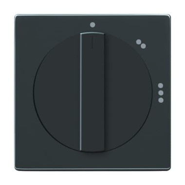 2CKA001710A3649 Плата центральная (накладка) с поворотной ручкой для переключателя на 3 положения 2710/1 U, серия Future/Axcent/Carat/Династия, цвет антрацит
