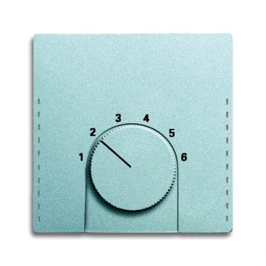 2CKA001710A3668 Плата центральная (накладка) для механизма терморегулятора 1094 U, 1097 U, серия Future/Axcent/Carat/Династия, цвет себеребристый алюминий