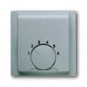 2CKA001710A3744 Плата центральная (накладка) для механизма терморегулятора (термостата) 1094 U, 1097 U, серия impuls, цвет серебристый металлик