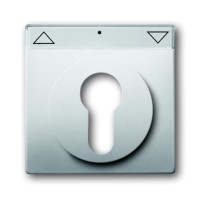 2CKA001710A3749 Плата центральная (накладка) для механизма выключателя жалюзи с зам. 2712/2713 USL-101, 2722/2723 USL-101 и 2733 USL-101, с полем дл надписи, серия pure/сталь