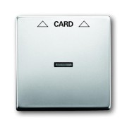 2CKA001710A3757 Плата центральная (накладка) для механизма карточного выключателя 2025 U, серия pure/сталь
