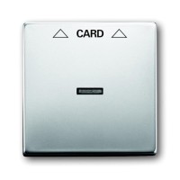 2CKA001710A3757 Плата центральная (накладка) для механизма карточного выключателя 2025 U, серия pure/сталь