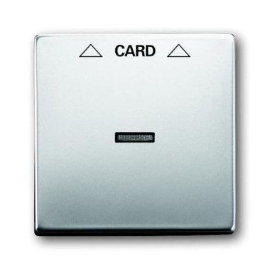2CKA001710A3757 Плата центральная (накладка) для механизма карточного выключателя 2025 U, серия pure/сталь