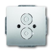 2CKA001710A3760 Плата центральная (накладка) с суппортом для разъёмов с резьбовым креплением М16х0.75, серия pure/сталь