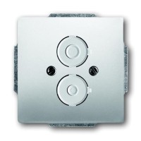 2CKA001710A3760 Плата центральная (накладка) с суппортом для разъёмов с резьбовым креплением М16х0.75, серия pure/сталь