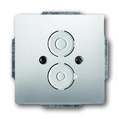 2CKA001710A3760 Плата центральная (накладка) с суппортом для разъёмов с резьбовым креплением М16х0.75, серия pure/сталь