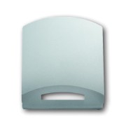 2CKA001710A3769 Плата центральная (промежуточное кольцо) с откидной крышкой для 50x50 мм телекоммуникационных вставок/механизмов AMP, Brand-Rex, Rutenbeck, BTR, Telegartner, серия pure/сталь