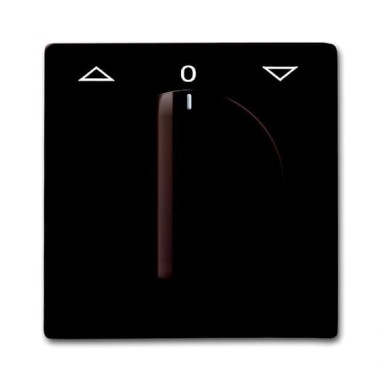 2CKA001710A3801 Плата центральная (накладка) с поворотной ручкой, с маркировкой для механизма выключателя жалюзи 2712/2713 U и 2722/2723 U, IP44, серия Allwetter 44, цвет коричневый