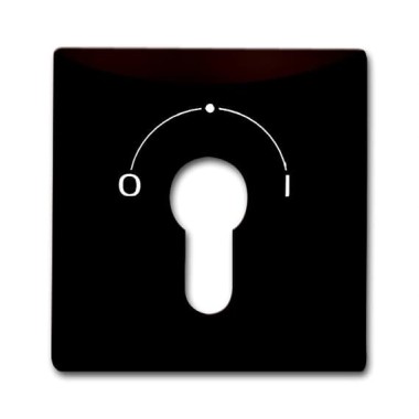 2CKA001710A3805 Плата центральная (накладка) с поворотной ручкой, с маркировкой для механизма выключателя с зам. 2733 USL-101, IP44, серия Allwetter 44, цвет коричневый