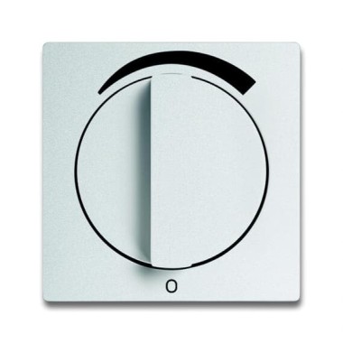 2CKA001710A3811 Плата центральная (накладка) с поворотной ручкой для регуляторов громкости WHD, тип LR mono BJ UP, с маркировкой, серия Future/Axcent/Carat/Династия, цвет серебристо-алюминиевый