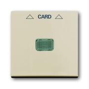 2CKA001710A3865 Плата центральная (накладка) для механизма карточного выключателя 2025 U, серия Basic 55, цвет слоновая кость