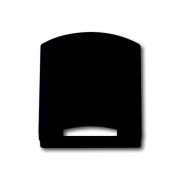 2CKA001710A3898 Плата центральная (промежуточное кольцо) с откидной крышкой для 50x50 мм телекоммуникационных вставок/механизмов AMP, Brand-Rex, Rutenbeck, BTR, Telegartner, серия Future/Axcent/Carat/Династия цвет черный бархат