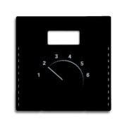 2CKA001710A3906 Плата центральная (накладка) для механизма терморегулятора 1094 UTA, 1097 UTA, серия Future/Axcent/Carat/Династия, цвет черный бархат