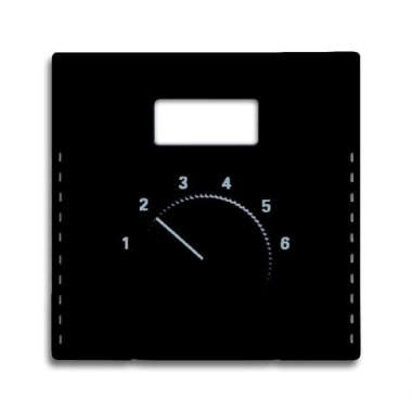 2CKA001710A3906 Плата центральная (накладка) для механизма терморегулятора 1094 UTA, 1097 UTA, серия Future/Axcent/Carat/Династия, цвет черный бархат