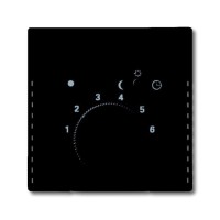 2CKA001710A3909 Плата центральная (накладка) для механизма терморегулятора  1095 U/UF, 1096 U, серия Future/Axcent/Carat/Династия, цвет чёрный бархат