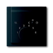 2CKA001710A3919 Плата центральная (накладка) для механизма терморегулятора  1095 U, 1096 U, серия impuls, цвет чёрный бархат