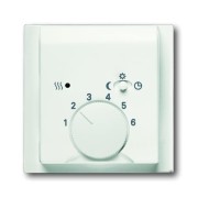 2CKA001710A3924 Плата центральная (накладка) для механизма терморегулятора  1095 U, 1096 U, серия impuls, цвет белый бархат