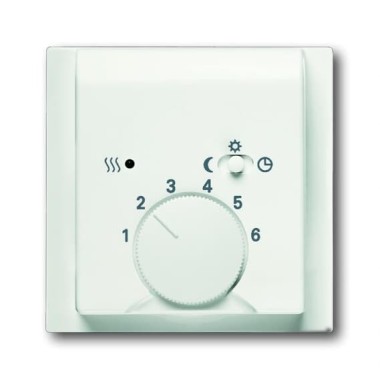 2CKA001710A3924 Плата центральная (накладка) для механизма терморегулятора  1095 U, 1096 U, серия impuls, цвет белый бархат