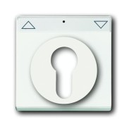 2CKA001710A3925 Плата центральная (накладка) для механизма выключателя жалюзи с зам. 2712/2713 USL-101, 2722/2723 USL-101 и 2733 USL-101, с полем дл надписи, серия Future/Axcent/Carat/Династия, цвет белый бархат