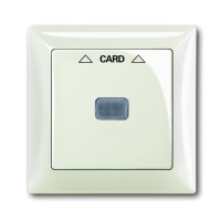2CKA001710A3937 Плата центральная (накладка) для механизма карточного выключателя 2025 U, серия Basic 55, цвет chalet-white