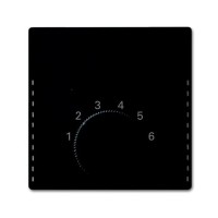 2CKA001710A4020 Плата центральная (накладка) для механизма терморегулятора  1099 UHK, серия Future/Axcent/Carat/Династия, цвет черный бархат