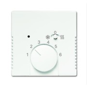 2CKA001710A4051 Плата центральная (накладка) для механизма терморегулятора  1099 UHKEA, серия Future/Axcent/Carat/Династия, цвет белый бархат