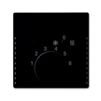 2CKA001710A4052 Плата центральная (накладка) для механизма терморегулятора  1099 UHKEA, серия Future/Axcent/Carat/Династия, цвет черный бархат