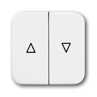 2CKA001713A0200 Клавиша для механизма выключателя жалюзи 2000/4 U и 2020/4 U с маркировкой, серия Reflex SI, цвет альпийский белый